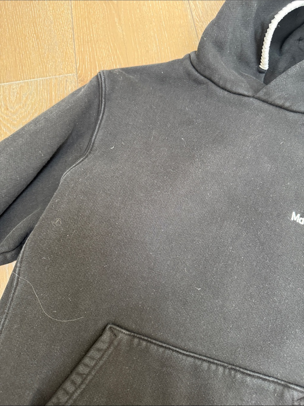 Madhappy unisex  Black  Hoodie with Subtle Logo - Picture 9 of 15